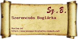 Szerencsés Boglárka névjegykártya